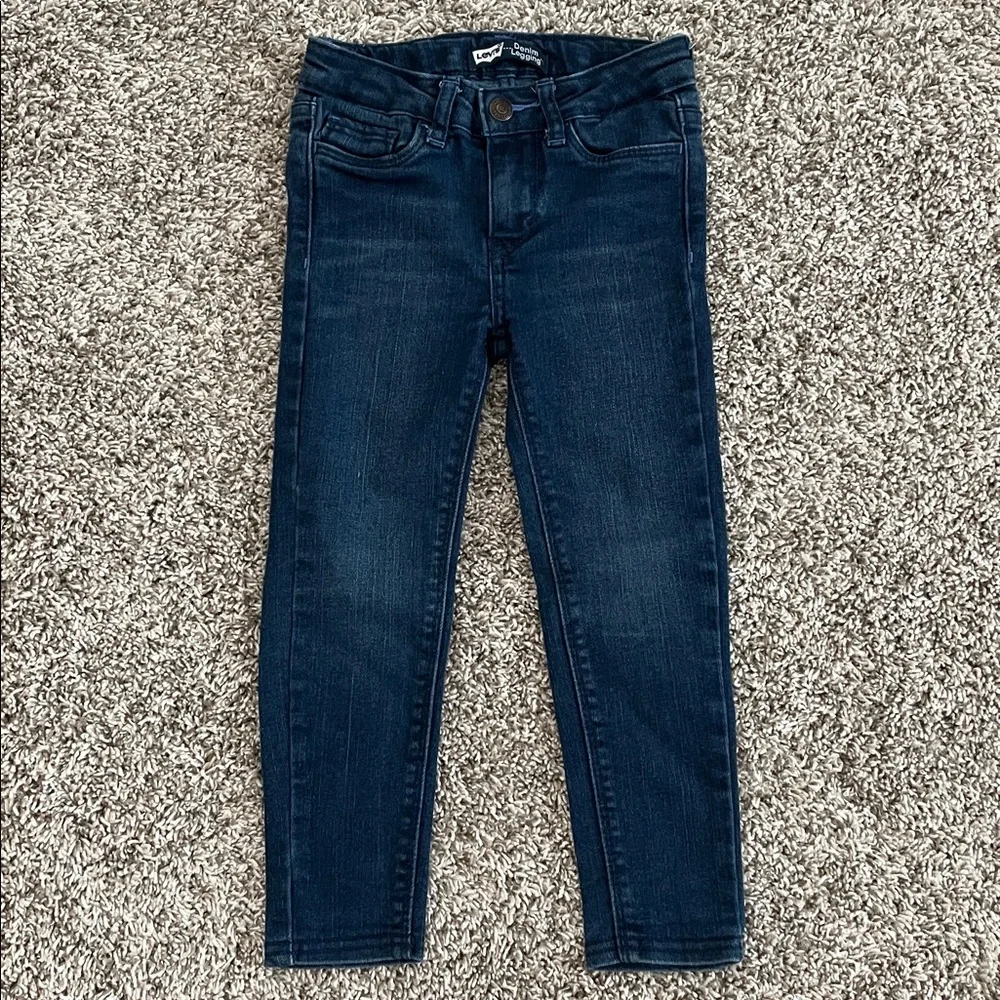 Levi's Girls size 4 Dark Blue Denim Legging